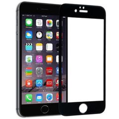 Full Glue Tempered Glass 5D for iPhone 6 / 6S Plus black frame