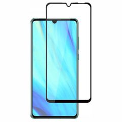 Full Glue Tempered Glass 5D for Huawei P30 Lite black frame