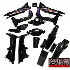 ΚΟΥΣΤΟΥΜΙ ΠΟΙΟΤΗΤΑ ΓΝΗΣΙΟΥ YAMAHA CRYPTON 105 (ΑΝΩ ΚΑΤΩ ΚΑΠΑΚΙΑ ΤΙΜΟΝΙΟΥ) ΜΕ ΑΥΤΟΚΟΛΛΗΤΑ ΜΑΥΡΟ