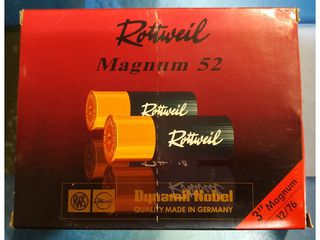 Φυσίγγια ROTTWEIL Magnum 52gr MADE IN GERMANY No6 Cal.12