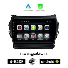 HYUNDAI IX45 (2013 - 2017) Android οθόνη αυτοκίνητου 4GB + 64GB με GPS WI-FI (ηχοσύστημα αφής 9" ιντσών OEM Android Auto Apple Carplay Youtube Playstore MP3 USB Radio Bluetooth Mirrorlink εργοστασιακή