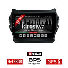 KIROSIWA 6+128GB HYUNDAI IX45 (2013 - 2017) Android οθόνη αυτοκίνητου 6GB με GPS WI-FI (ηχοσύστημα αφής 9" ιντσών OEM Youtube Playstore MP3 USB Radio Bluetooth Mirrorlink DSP Apple Carplay Android Aut