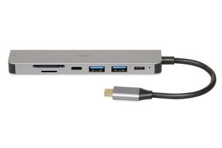 iBox IUH3SL4K interface hub USB Type-C 5000 Mbit/s Silver-thumb-4