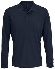 Sol's Prime LSL 03983 Unisex μακρυμάνικο πόλο πικέ 200gsm 65% Πολυέστερ 35% Βαμβάκι FRENCH NAVY-319