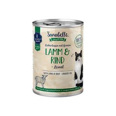 ΤΡΟΦΗ ΓΑΤΑΣ ΠΑΤΕ SANABELLE CAT ΑΡΝΙ & ΜΟΣΧΑΡΙ 400GR