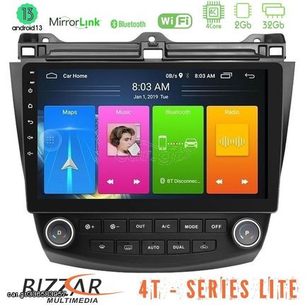 Bizzar 4T Series Honda Accord 2002-2008 4core Android12 2+32GB Navigation Multimedia Tablet 10"