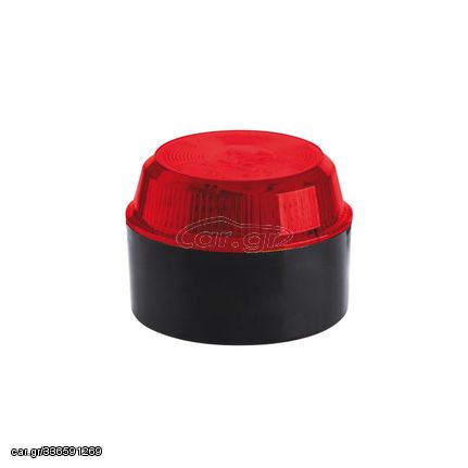 LED Φάρος Κοντός Κόκκινος 12-30V  τοποθέτηση με 2 βίδες