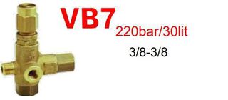 Ασφαλιστικό BY PASS για μικρές αντλίες 200 bar max VB 7