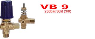 Ασφαλιστικό BY PASS για αντλίες 280 bar max VB 9 με καπάκι + Stop