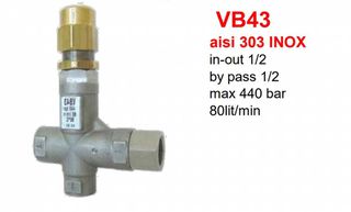 Ασφαλιστικό BY PASS για αντλίες 350 έως 440 bar VB 43