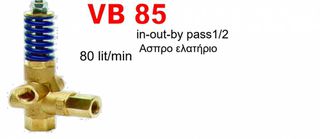 Ασφαλιστικό BY PASS για αντλίες παροχής 1/2 80-100 lit VB 85 άσπρο