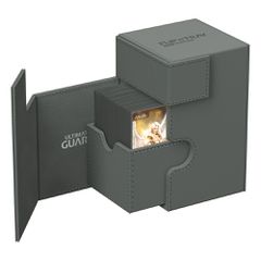 Ultimate Guard Flip`n`Tray 100+ XenoSkin Monocolor Grey-thumb-1