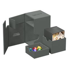 Ultimate Guard Flip`n`Tray 100+ XenoSkin Monocolor Grey-thumb-2