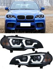 ΦΑΝΑΡΙΑ ΕΜΠΡΟΣ Light LED DRL Angel Eyes BMW X5 E70 (2007-2013) Black