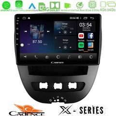 Cadence X Series Toyota Aygo/Citroen C1/Peugeot 107 8core Android12 4+64GB Navigation Multimedia Tablet 10″