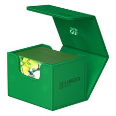 Ultimate Guard Sidewinder 100+ XenoSkin Monocolor Green-thumb-2