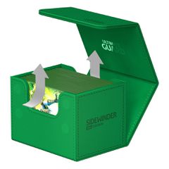 Ultimate Guard Sidewinder 100+ XenoSkin Monocolor Green-thumb-3