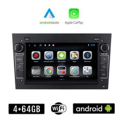 OPEL 4GB + 64GB Android για CORSA C D ASTRA H G VECTRA ZAFIRA MERIVA οθόνη αυτοκίνητου 7" ιντσών με GPS WI-FI (Youtube Playstore Apple Carplay Android Auto ηχοσύστημα αφής OEM MP3 USB Bluetooth M