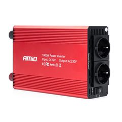 INVERTER 12>230V 1000W>2000W 3x230V socket PI05 ΑMiO - 1 TEM.