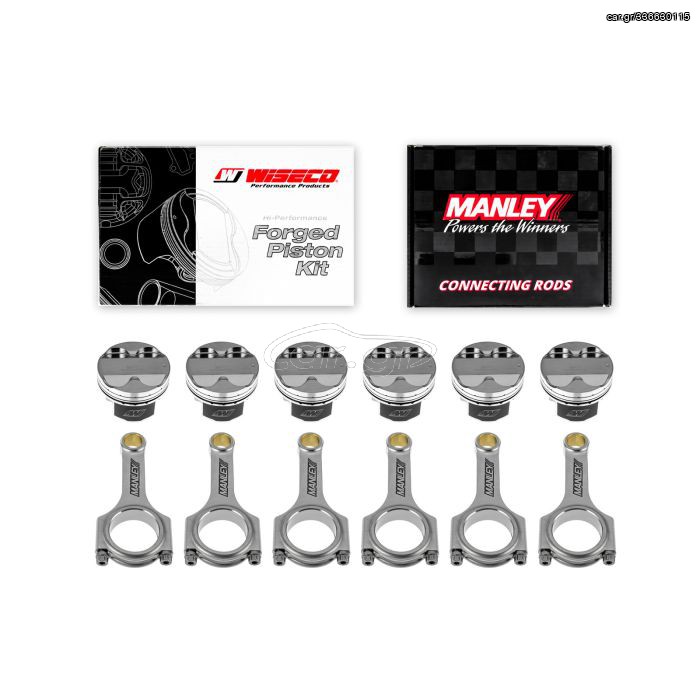 Forged pistons Wiseco + rods Manley for Toyota Supra 2JZGTE 3.0l 24V 93-98 86.00mm CR 8.3:1