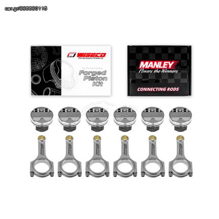 Forged pistons Wiseco + rods Manley for Toyota Supra 2JZGTE 3.0l 24V 93-98 86.00mm CR 8.3:1