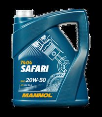 Ορυκτελαιο-Λιπαντικό μηχανής Mannol Safari 20W-50 5LT