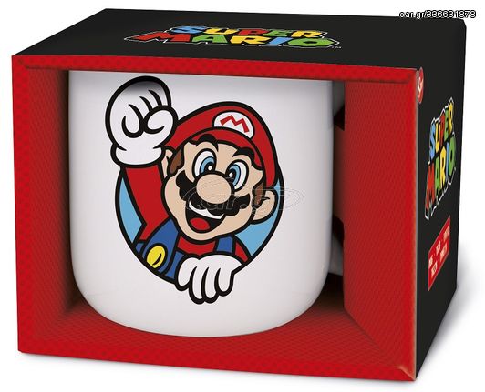 Stor Super Mario Ceramic Breakfast Mug in Gift Box (400ml)