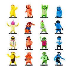 P.M.I. Gang Beasts Collectible Figures - 8 Pack Deluxe Box -including 2 rare hidden characters (S1) (Random) (GB2070)