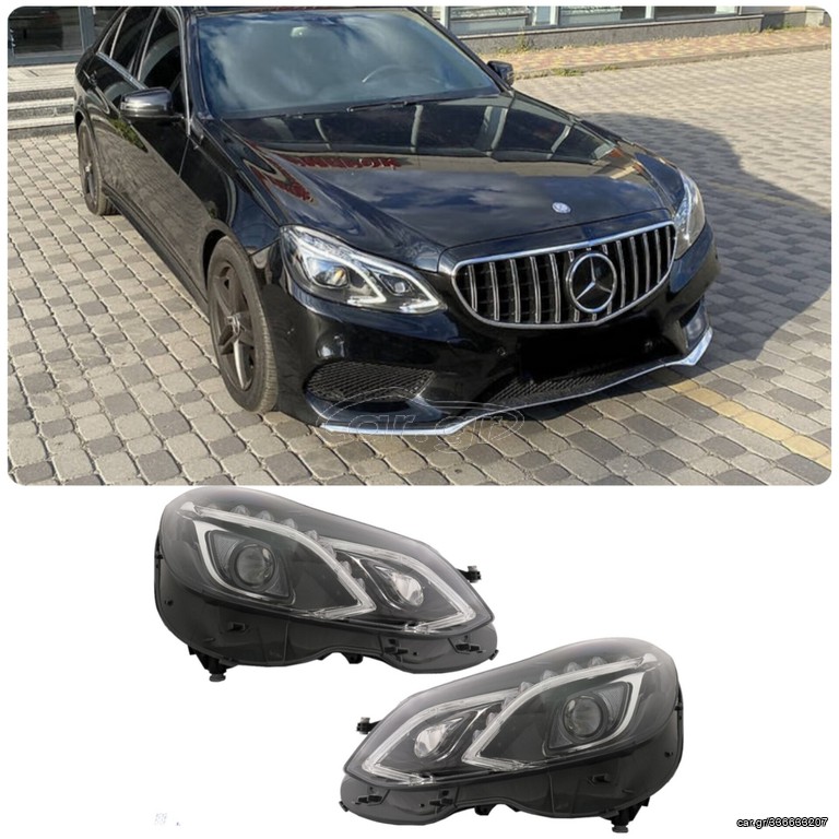ΦΑΝΑΡΙΑ ΕΜΠΡΟΣ MERCEDES W212 (2013-2016) LED Xenon Facelift Design Headlights