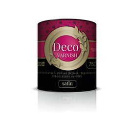 ΒΕΡΝΙΚΙ ΤΕΧΝΟΤΡΟΠΙΩΝ DECO VARNISH ΔΙΑΦΑΝΟ ΣΑΤΙΝΕ 750ml (B)