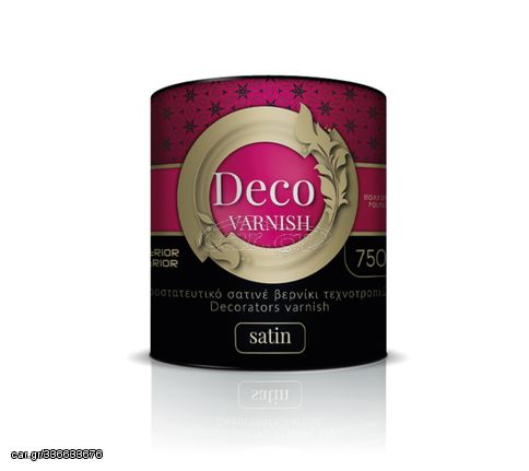 ΒΕΡΝΙΚΙ ΤΕΧΝΟΤΡΟΠΙΩΝ DECO VARNISH ΔΙΑΦΑΝΟ ΣΑΤΙΝΕ 375ml (B)