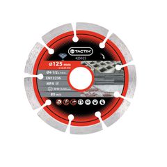425025 ΔΙΑΜΑΝΤΟΔΙΣΚΟΣ Φ125mm ΔΟΜΙΚΩΝ ΥΛΙΚΩΝ FAST CUT TACTIX