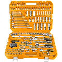 HKTHP22161 Σετ Εργαλεία Χειρός και Καρυδάκια 1/4" - 1/2" - 3/8" 216 Τεμάχια - ΣΥΛΛΟΓΕΣ ΠΛΗΡΗΣ - INGCO (#HKTHP22161)