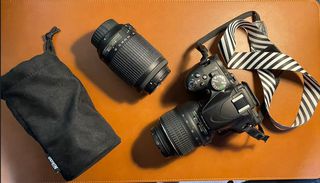 Nikon D5100 με 2 φακους 18-55mm & 55-200mm