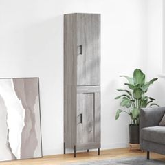 Μπουφές Sonoma Γκρι 34,5 x 34 x 180 εκ. από Επεξεργασμένο Ξύλο 3199119