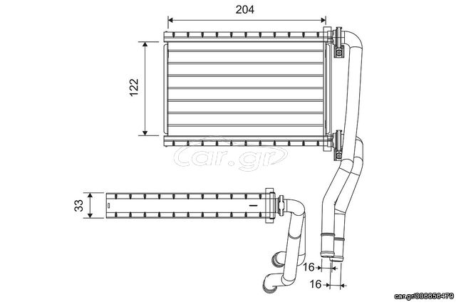 ΨΥΓΕΙΟ ΚΑΛΟΡΙΦΕΡ  FIAT  SEDICI   SUZUKI   SWIFT III   SX4 