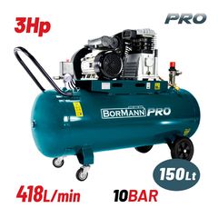 BAT5070 Αεροσυμπιεστής με Ιμάντα 150lt 3Hp - ΙΜΑΝΤΑ - BORMANN PRO (#030843)
