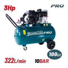 BAT5060 Αεροσυμπιεστής Με Ιμάντα 3Hp 100Lt - ΙΜΑΝΤΑ - BORMANN PRO (#030836)