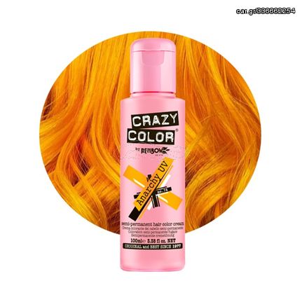 Crazy color ημιμόνιμη κρέμα-βαφή μαλλιών anarchy uv (neon orange) no76 100ml - 9002295