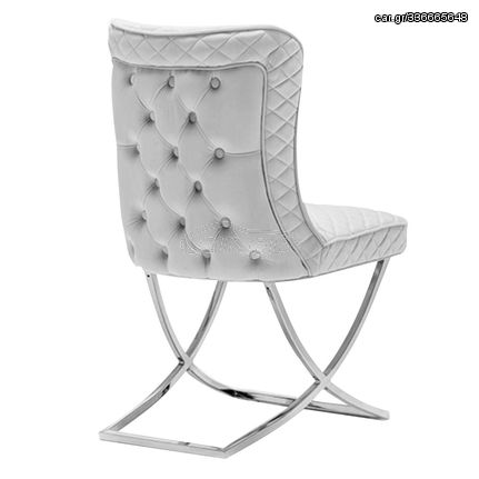 Luxury Chair Modern Style Light Grey - 6920028