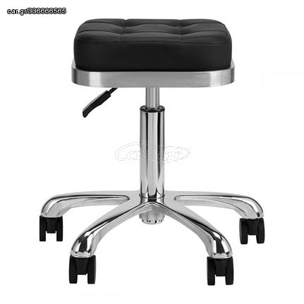 Nordic Style Luxury Silver Beauty Stool Black - 0137481