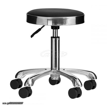 Nordic Style Luxury Silver Beauty Stool Black - 0137110