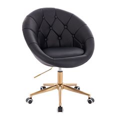 Vanity Chair Impressive Gold Black Color - 5400183