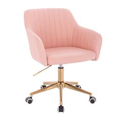 Nordic Style Vanity chair Gold Pink Color - 5400214