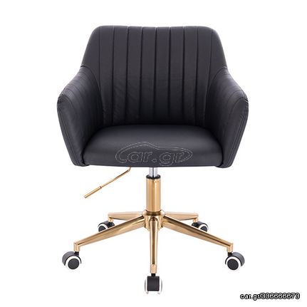 Nordic Style Vanity chair Gold Black Color - 5400216