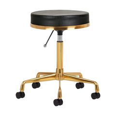 Nordic Style Luxury Stool Golden Black - 0140257