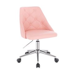 Vanity chair PU Leather Light Pink Color - 5400254