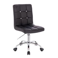 Vanity chair PU Leather Black Color - 5400260