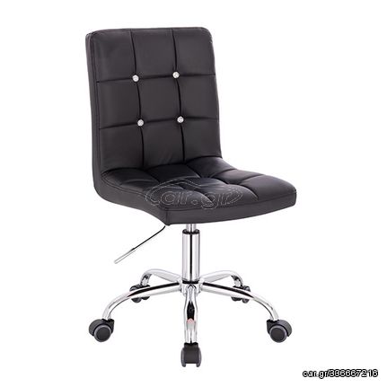 Vanity chair PU Leather Black Color - 5400260