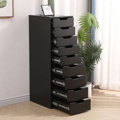 Vanity Beauty Storage Station με 9 συρτάρια αποθήκευσης Black - 6961038